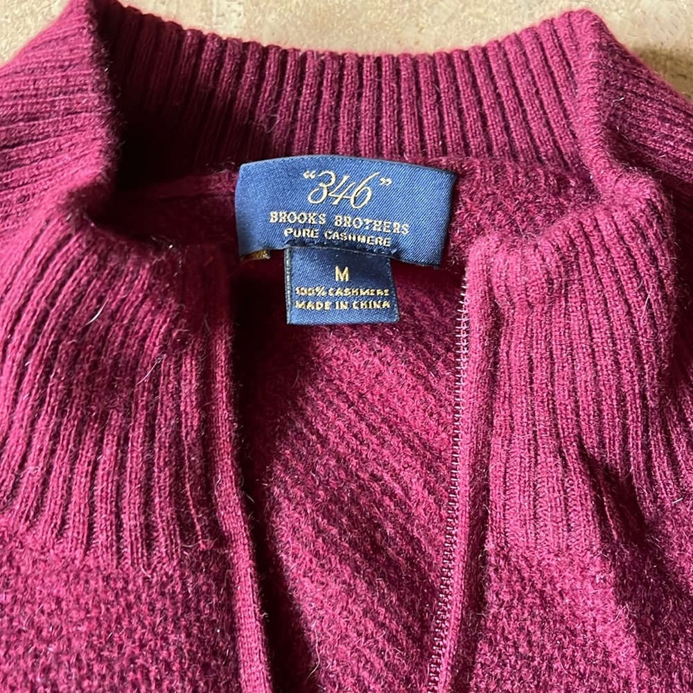 Men’s medium pure cashmere Brooks Brothers “346”